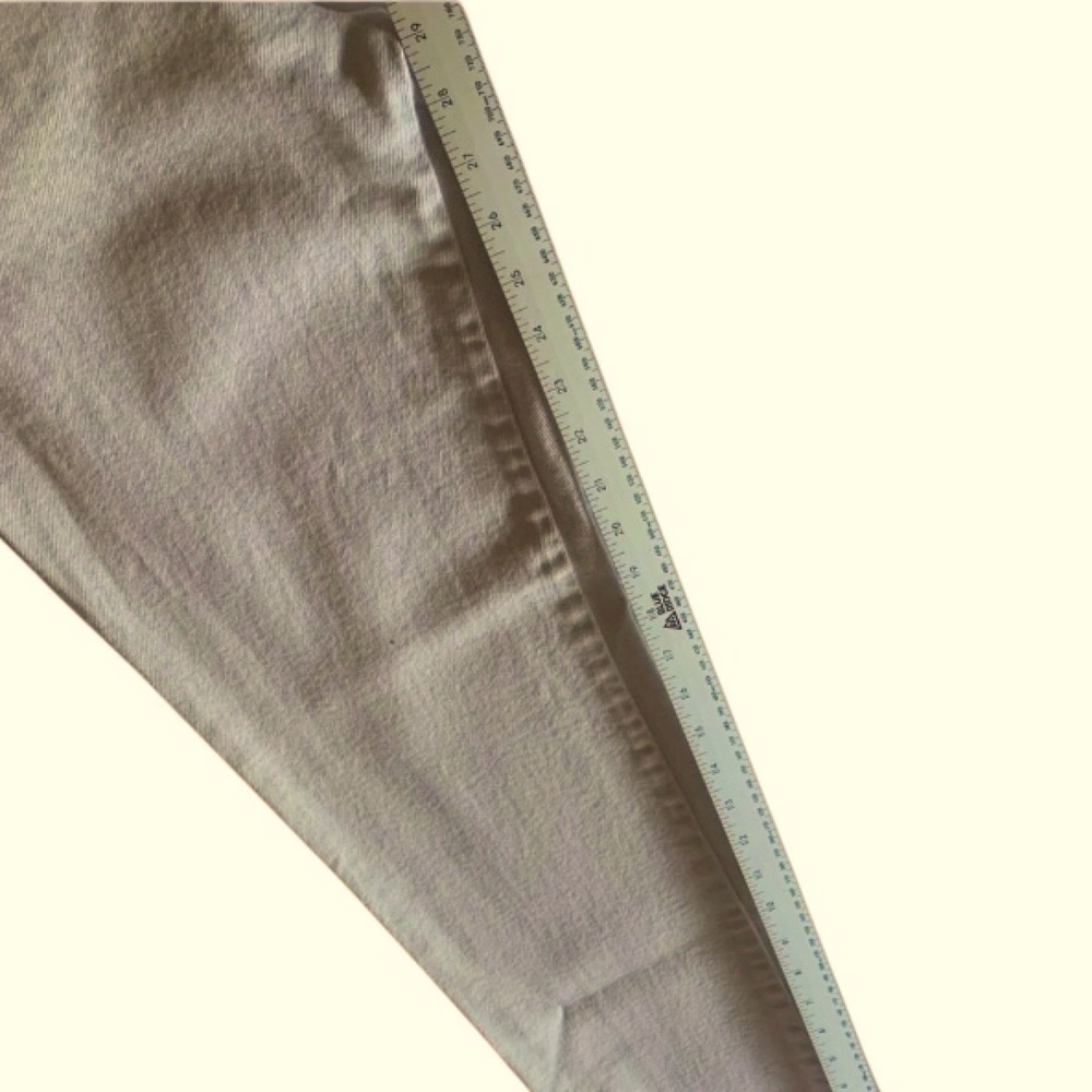 CALVIN KLEIN Barrel Jeans Tapered 5 Pocket Pants Belt Loops Spring Beige Size 10 - Picture 12 of 15